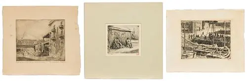 Christopher Murphy Jr., 3 Savannah Harbour Etchings