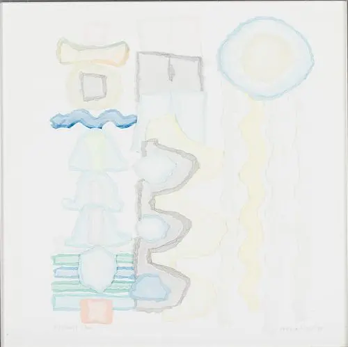 Barbara Brozik), Peppermint Rain, Mixed Media, 1982