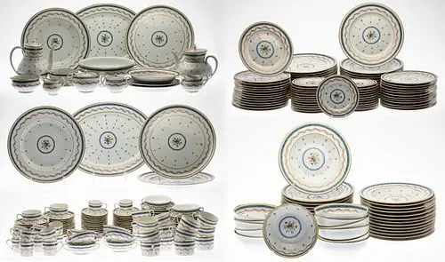 Haviland Limoges Vieux Paris Bleu Porcelain, 290 pcs