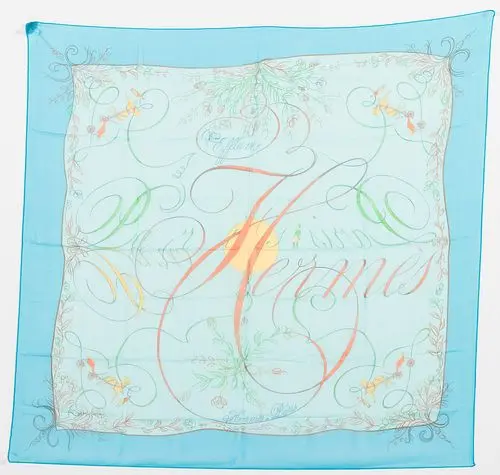Hermes Effluves Silk Mousseline Scarf