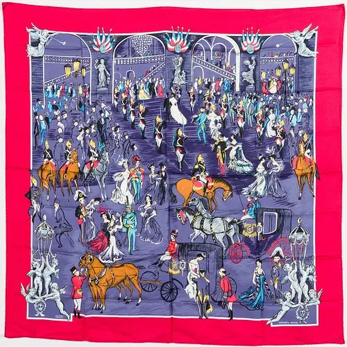 Hermes Soiree de Gala Silk Scarf