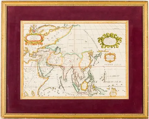 Edward Wells, A New Map of Present Asia, 18th C
