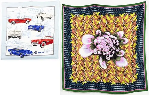 BMW Silk Scarf and Schumacher Scarf