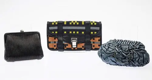 3 Leather Clutches, including Reed Krakoff