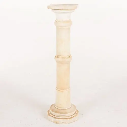 Columnar Marble Pedestal, 19th Century