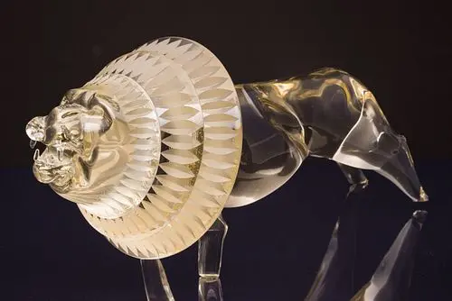 Large Glass Lion