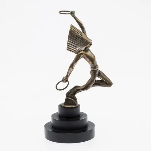 Indian Hoop Dancer Mascot by Hentin, French c. 1920