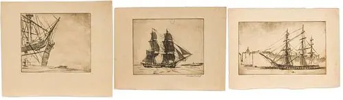 Christopher Murphy Jr., 3 Savannah Harbour Etchings