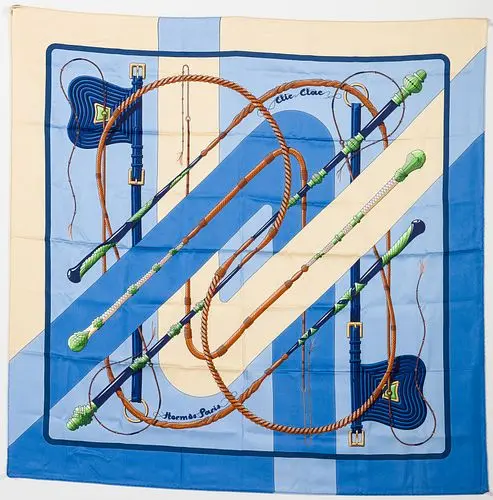 Hermes Clic Clac Silk Scarf