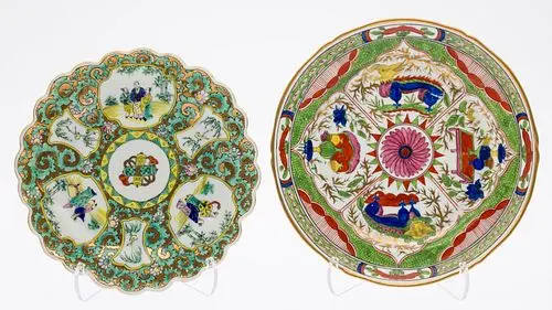 Chinese Export Plate and Famille Rose Plate