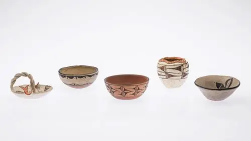 Group of Acoma Pottery Vessels, 5 pcs.
