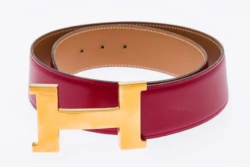 Hermes Constance H Reversible Red Leather 40 mm Belt