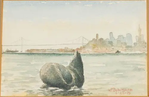 William Dohrmann, Sea Lion in San Francisco, W/C