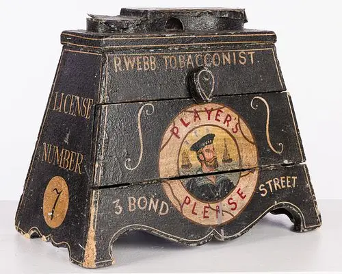 Painted Shoeshine Advertising Stand/ Stool