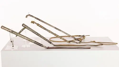 4 South American Gaucho Crops, 19th C