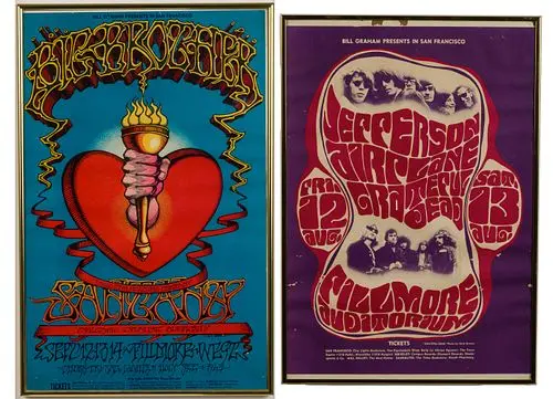 Two Fillmore Concert Posters, 1960s