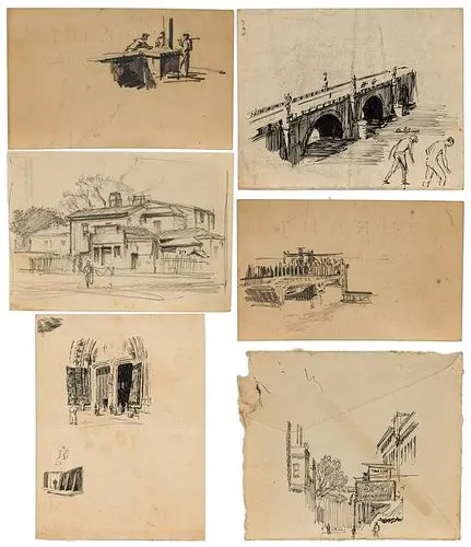 Christopher Murphy Jr. (1902-1973), 6 Small Sketches