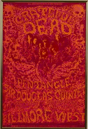 Grateful Dead 1969 Fillmore West Poster