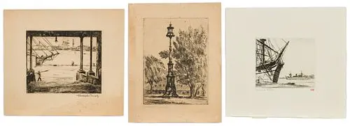 Christopher Murphy Jr., 3 Savannah Etchings