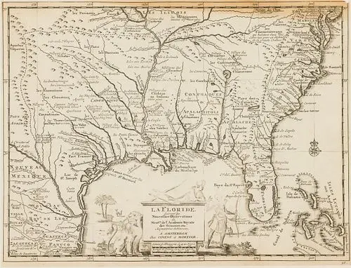 Pieter van der Aa (Dutch 1659-1733) La Floride, 1729