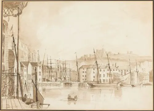 Sir Charles D'oyly, Dover Inner Harbour, W/C, 1848