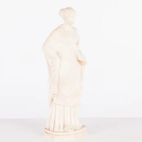 Unsigned, Classical Marble Statue of a Woman, 19th C