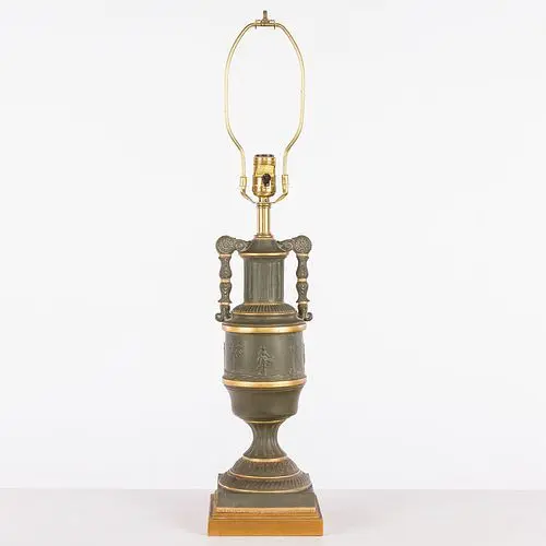 Jasperware Urn-Form Lamp