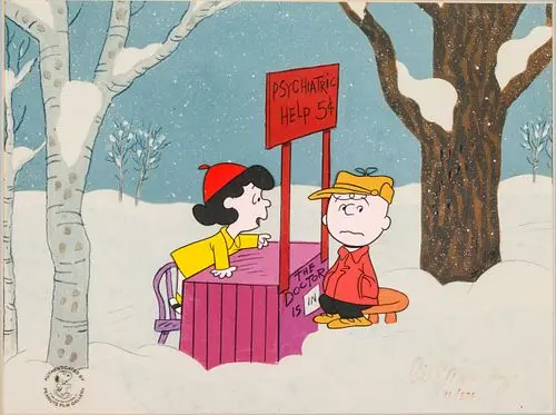 Charles Schulz, Friendly Advice, Animation Cell