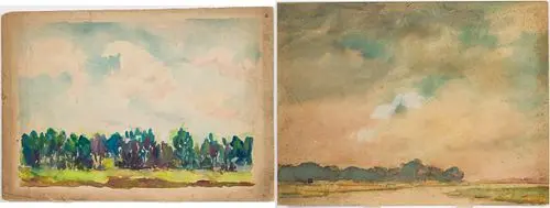 Christopher PH Murphy, Marsh Landscapes, Watercolors