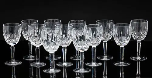 12 Waterford Crystal Water Goblets
