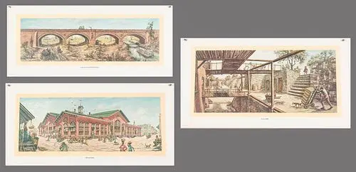 3 Augusta Oelschig Lithographs of Savannah Scenes