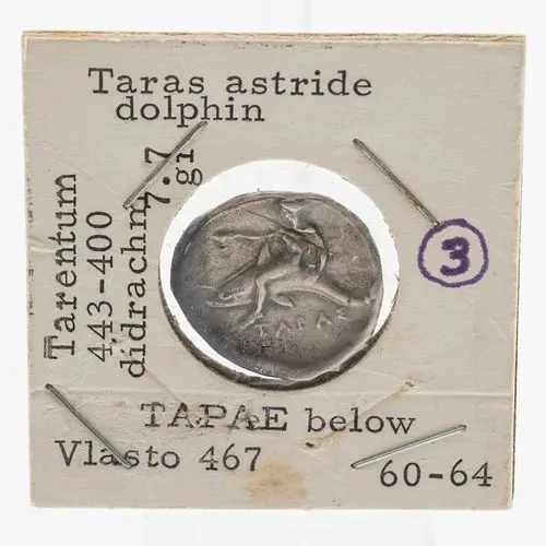 Ancient Greek Didrachm, Tarentum (c. 443-400 B.C.)