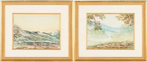 Mercedes Erixon Hoshall (1904-1994) 2 Watercolors