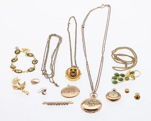 Group of Gold Filled Items