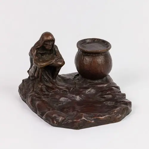 Charles Marion Russell, His Winters Store, Bronze