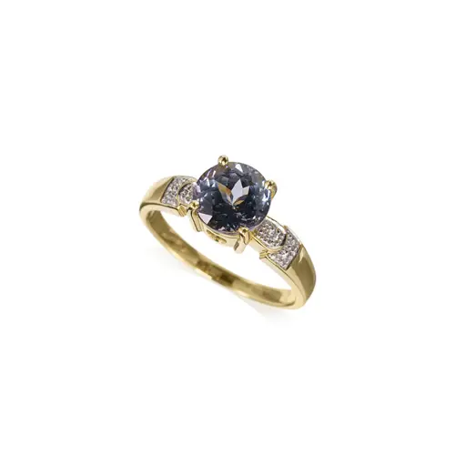 793 Tansanit-Solitärring (ca. 2,1 ct).