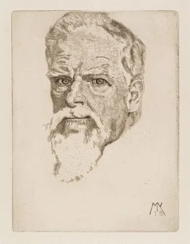 320 Max Klinger "Selbstbildnis" / "Integer Vitae". 1918 /1885.