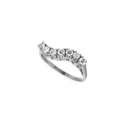 777 Filigraner Brillant- Wellenbandring.