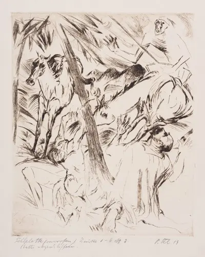316 Paul Kleinschmidt, Szene aus Don Quijote. 1919.