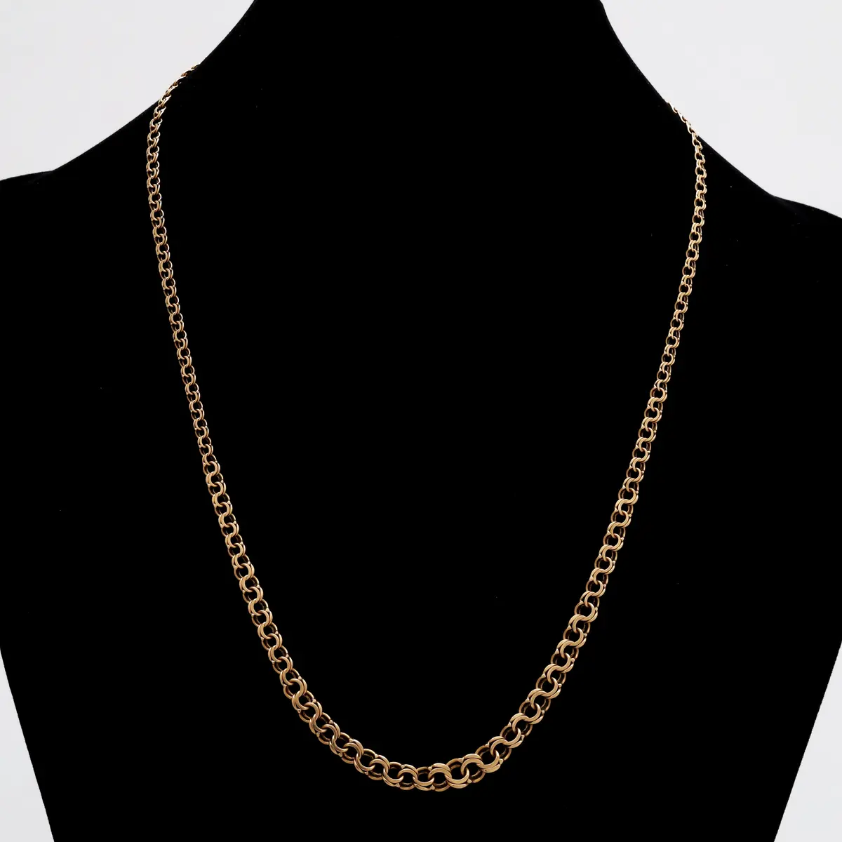 HALSBAND, guld 18k, doserad bismarck, Andrens Guldvaror, Köping 1963