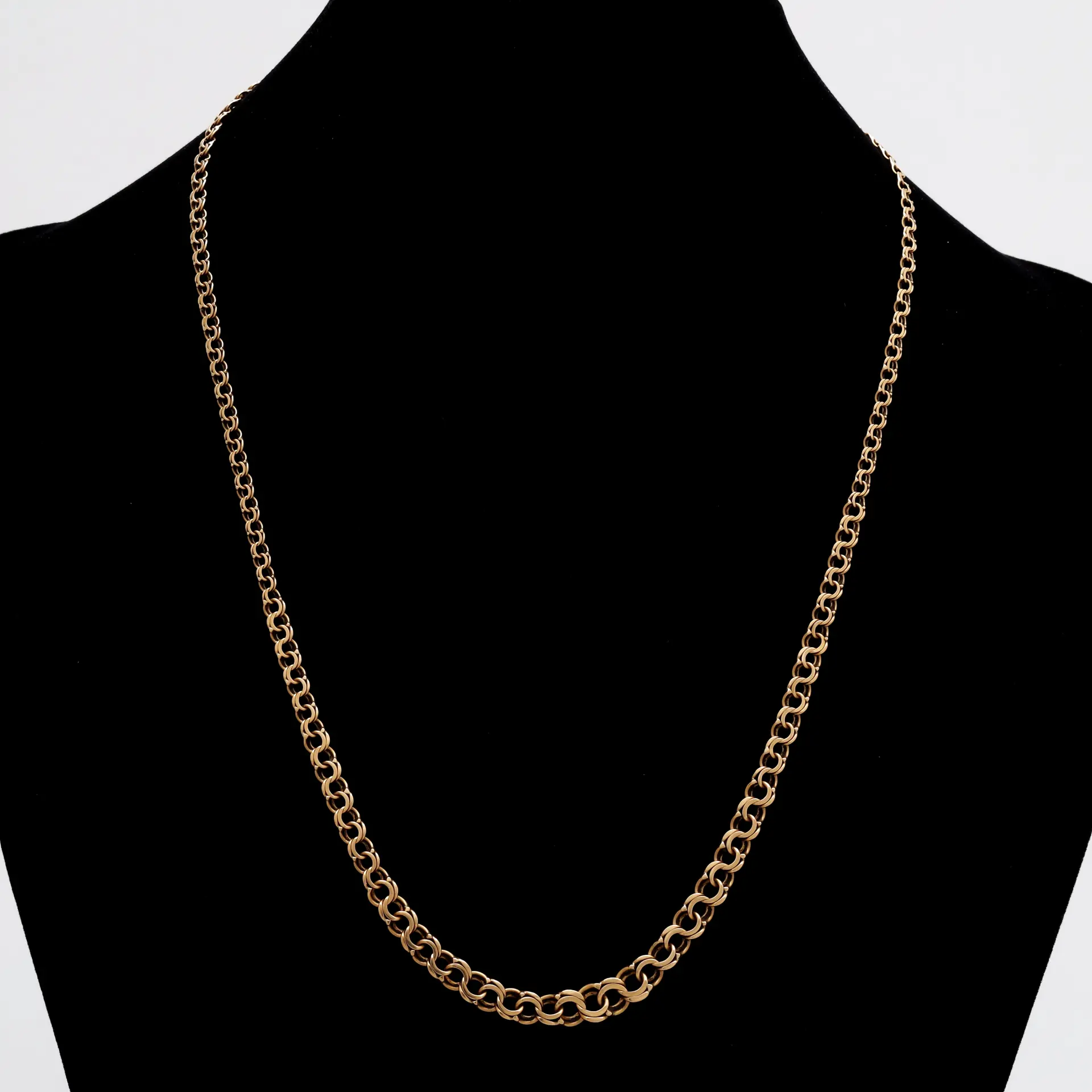 HALSBAND, guld 18k, doserad bismarck, Andrens Guldvaror, Köping 1963
