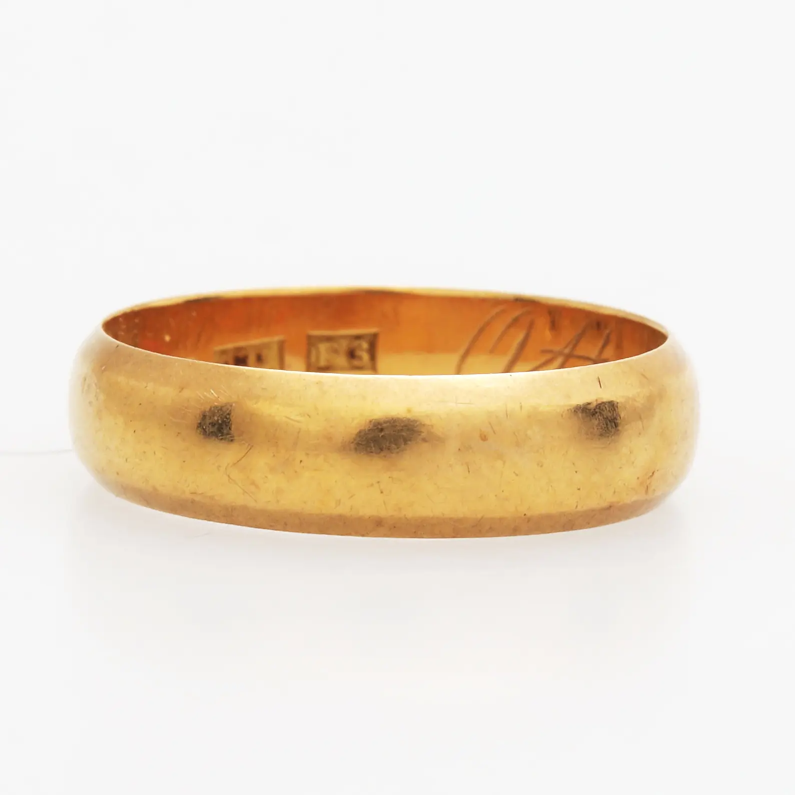 RING, guld 18k, Gustaf Nordström, Växjö 1893, vikt 5,28 gram.