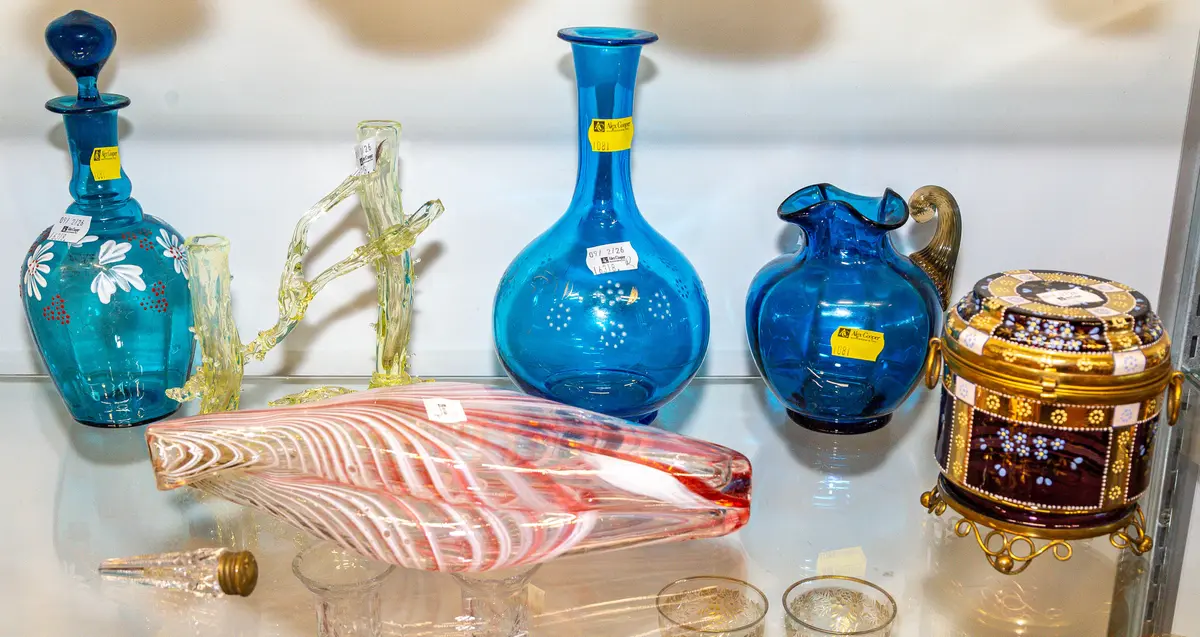 A Selection of Victorian Style Glassware