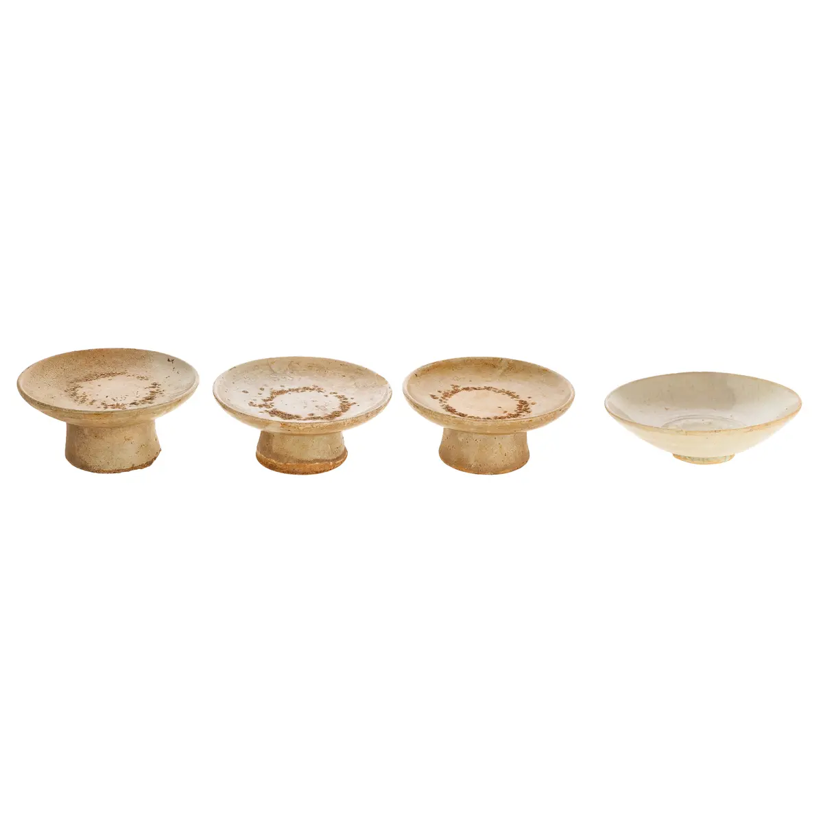 Four Pieces of Korean Buncheong Pottery