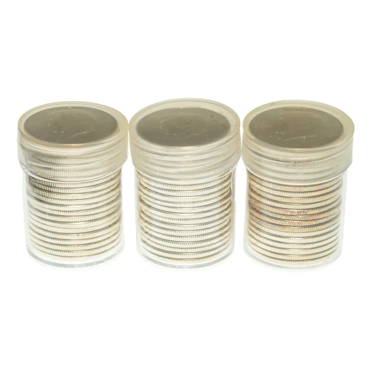 Three BU Rolls of 1964 Kennedy Halves