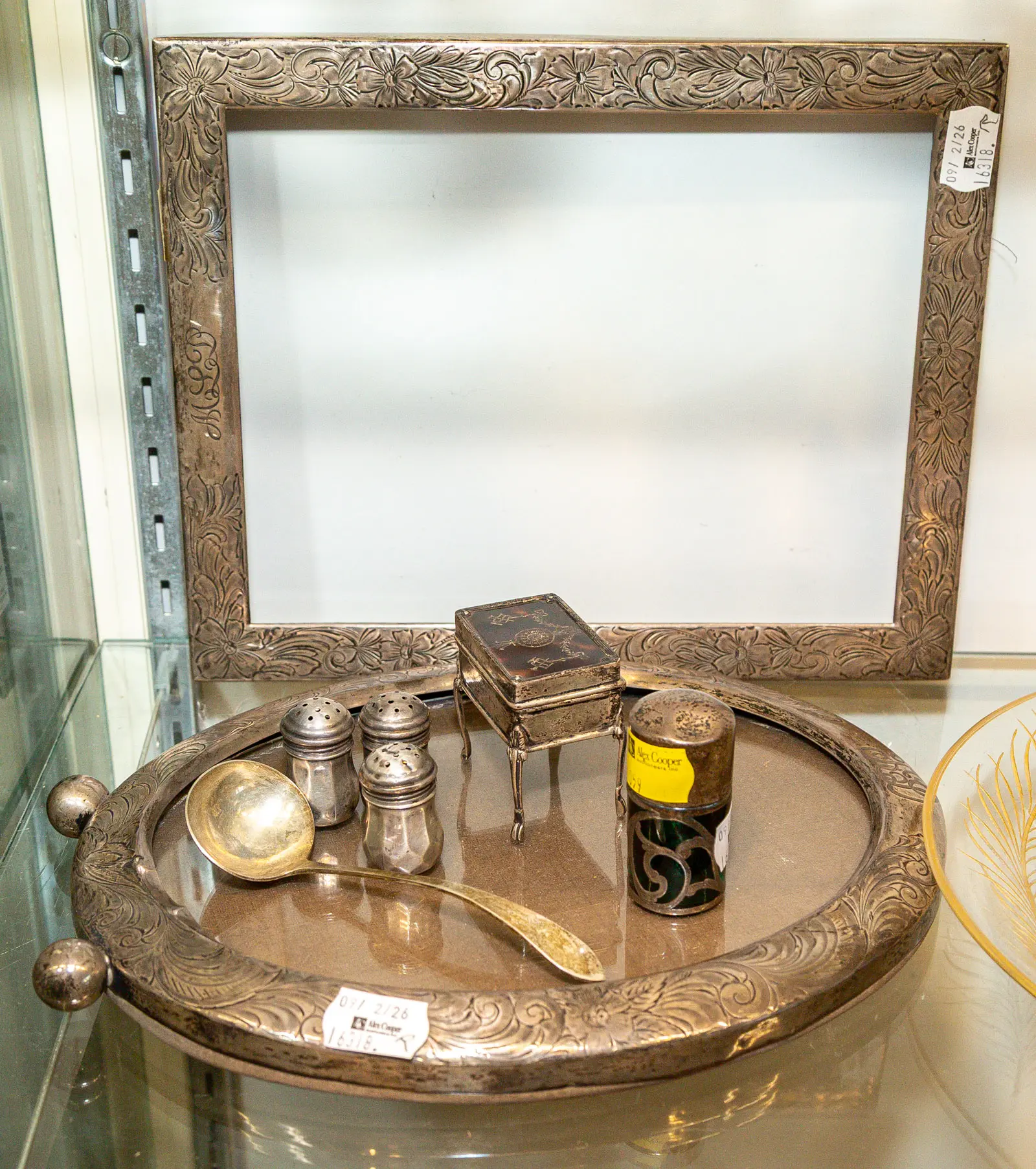 Two Sterling Silver Frames & Other Silver Items