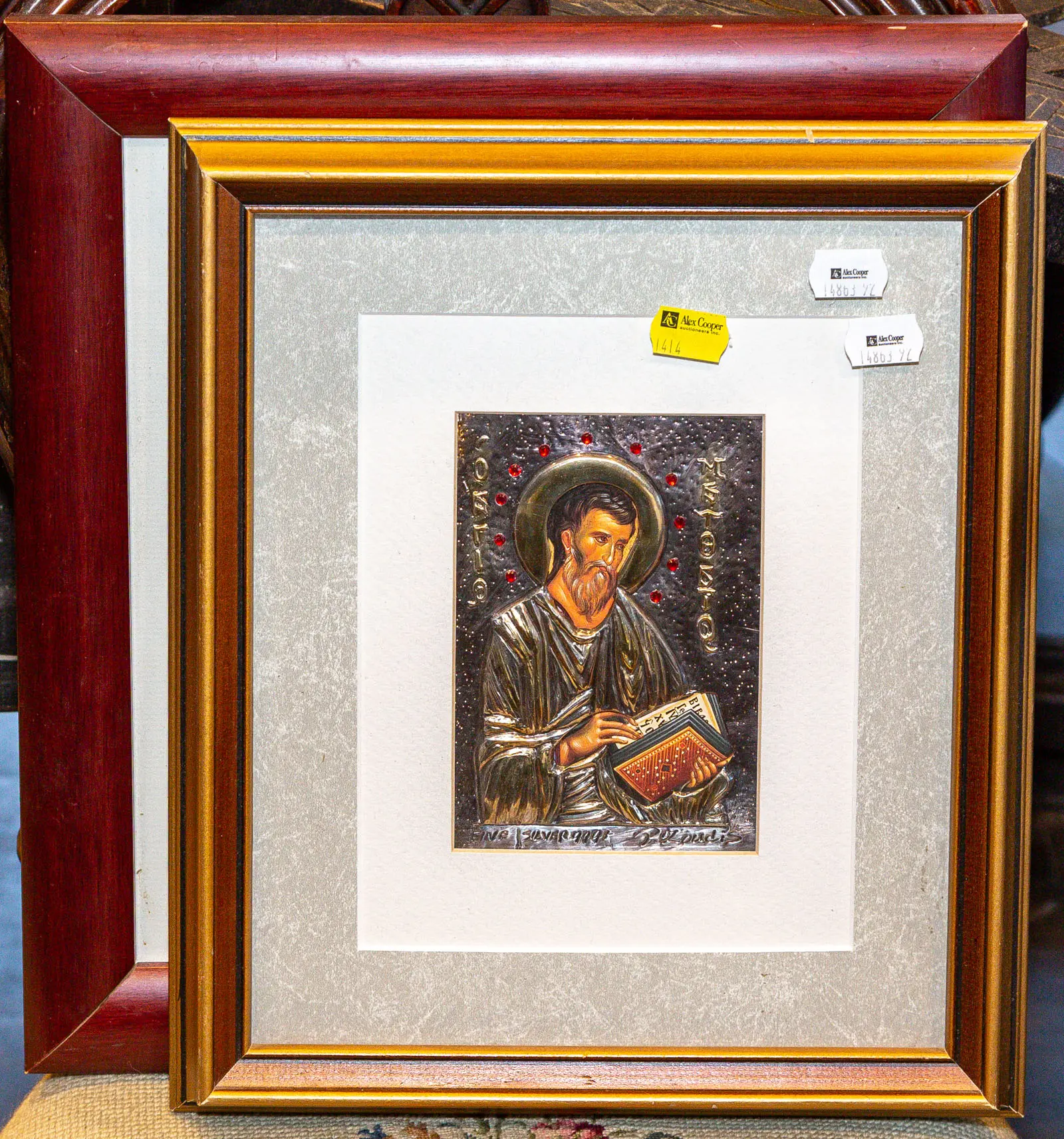 A Framed Icon & a Framed Print