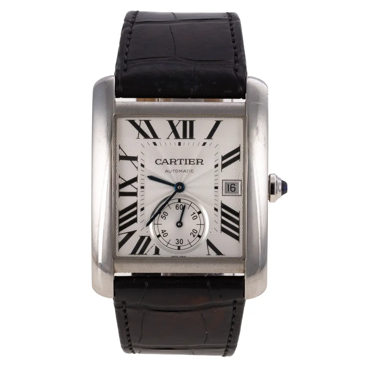 A Cartier Tank MC in Stainless Steel
