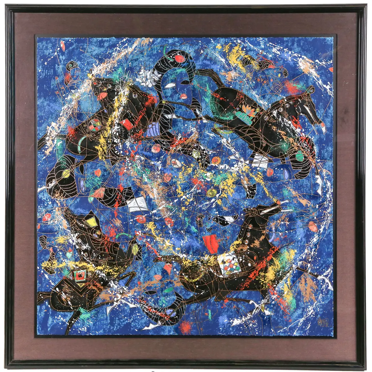 Tiefeng Jiang. "Line Symphony," serigraph