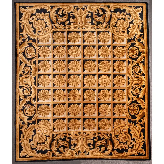 Indo Tibetan Style Rug, India, 8.2 x 10